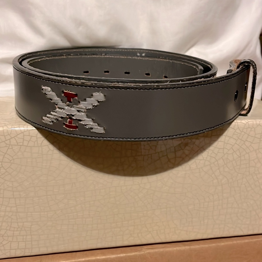 New Men’s NOCONA Western Belt with Navajo Stitching Size 38